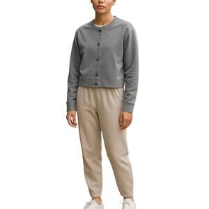 H&M Bomber Jersey Cardigan Size Small Gray New